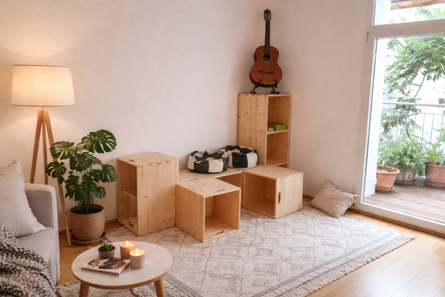 Nahaufnahme der elmn't Holzoberfläche